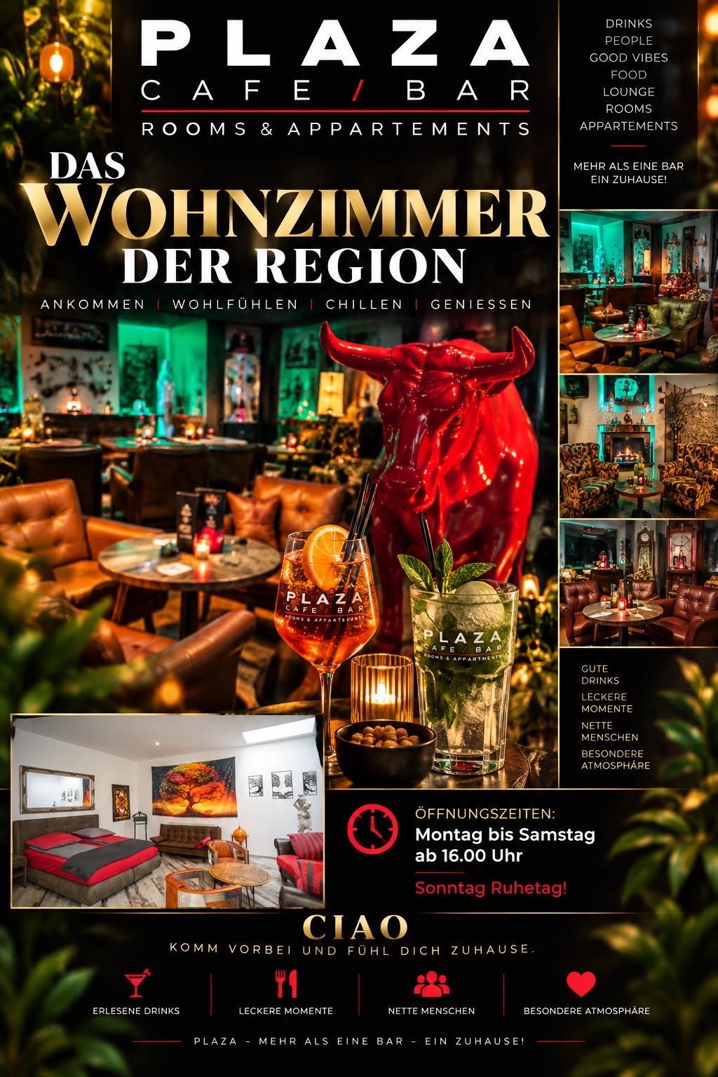 PLAZA Cafe & Bar // ROOMS & APPARTEMENT